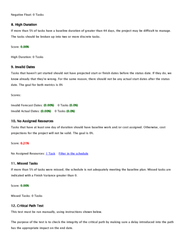 14 Point Assessment Results Page 5